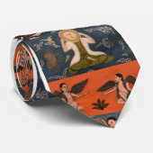 Stropdas toont engelen (Opgerold)