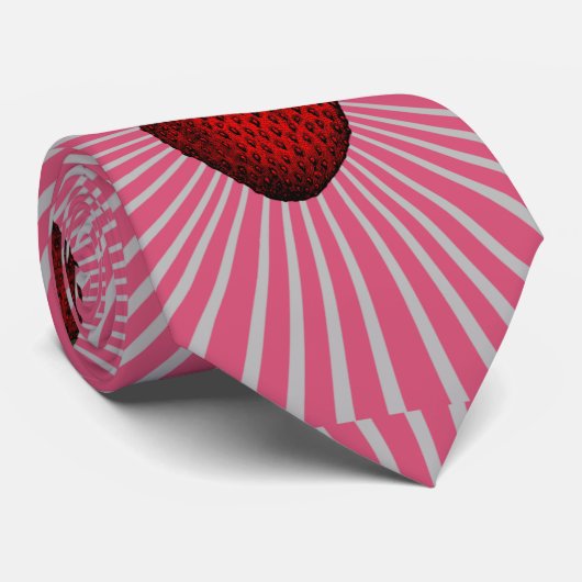 Stropdas Trippy Strawberry (Opgerold)