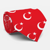 Stropdas Turkije, mode Turkse vlag, bedrijf (Opgerold)