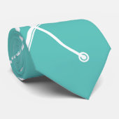 Stropdas Turquoise Bike-cyclus (Opgerold)