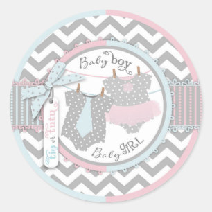 Stropdas Tutu Chevron Ronde Sticker