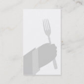 stropdas tuxedo fork chef catering visitekaartjes (Achterkant)