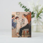 Stropdas  Tying Daddys Briefkaart (Staand voorkant)