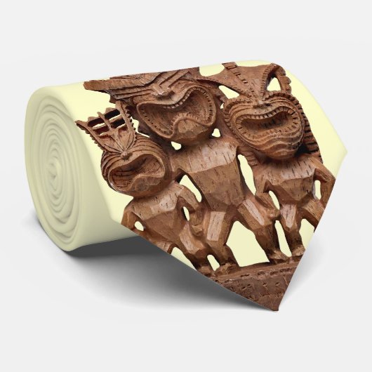 Stropdas uit de Tiki-familie (Opgerold)