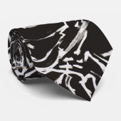 Stropdas uit de zwarte en witte reeks (Opgerold)