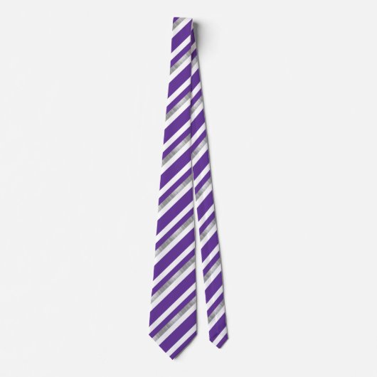 Stropdas Ultra Violet Striped Pattern (Voorkant)