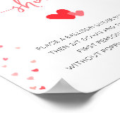 Stropdas Uw Schoen Baby shower Spelbord Poster (Hoek)