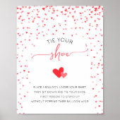 Stropdas Uw Schoen Baby shower Spelbord Poster (Voorkant)