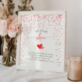 Stropdas Uw Schoen Baby shower Spelbord Poster