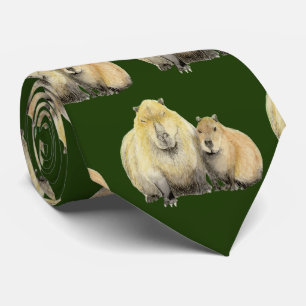 Stropdas vader en Baby Capybara