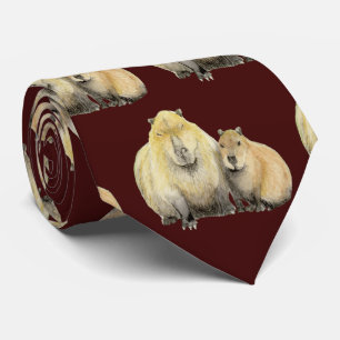 Stropdas vader en Baby Capybara