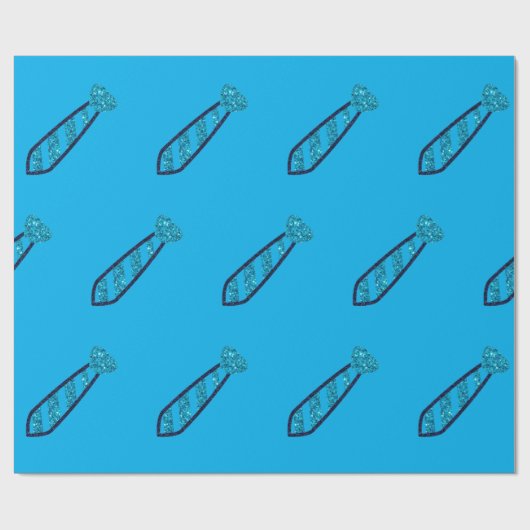 Stropdas Vaderdag Glitter Cadeaupapier (Vlak)