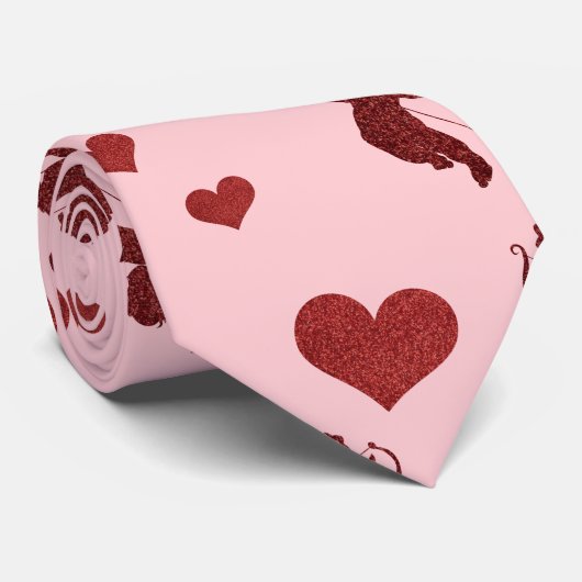 Stropdas Valentijnsdag mannen (Opgerold)