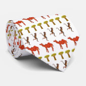 Stropdas van Afrikaanse dieren met klauw (Opgerold)