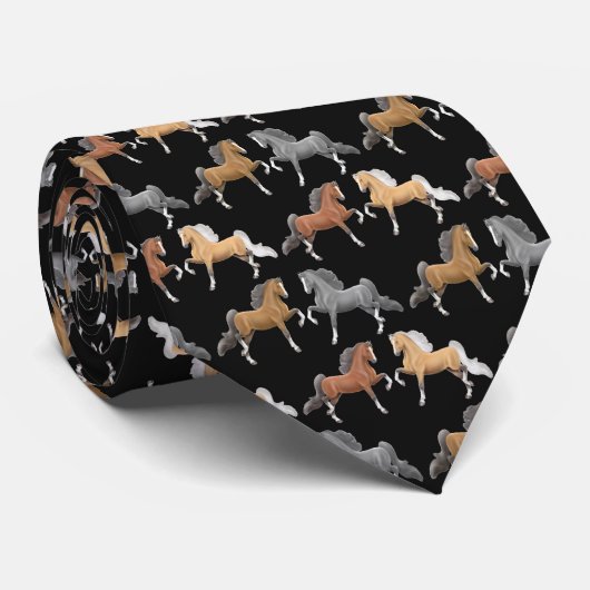 Stropdas van Amerikaanse zadelpaarden (Opgerold)