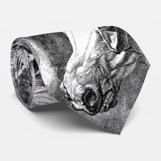 Stropdas van Arabische paarden (Opgerold)