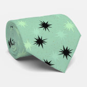 Stropdas van atoomJade en Mint Starbursts (Opgerold)