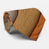 Stropdas van beschilderd hout (Opgerold)