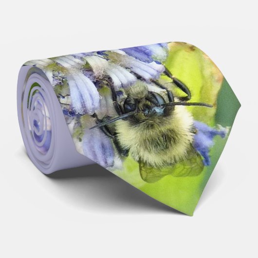 Stropdas van bijen Happy hommels (Opgerold)