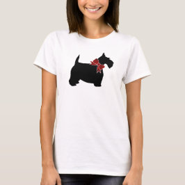 Stropdas van Black Scottie Red Paisley Bow T-shirt