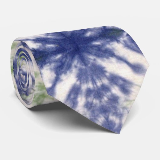 Stropdas van blauwe dye (Opgerold)