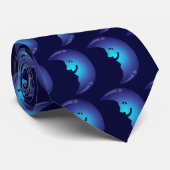 Stropdas van blauwe maan (Opgerold)