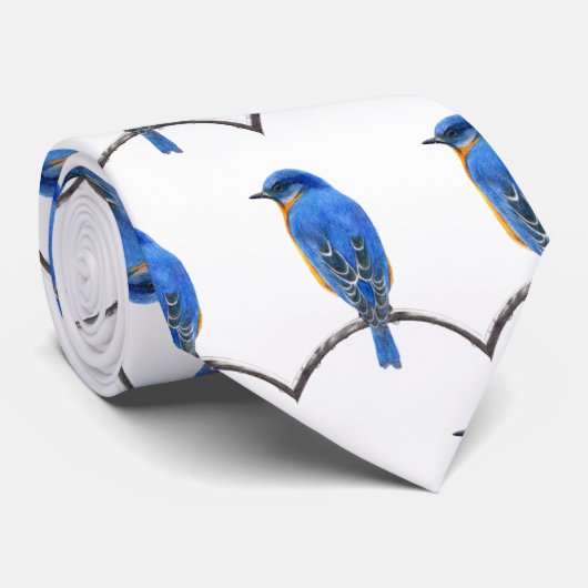 Stropdas van blauwvogel (Opgerold)