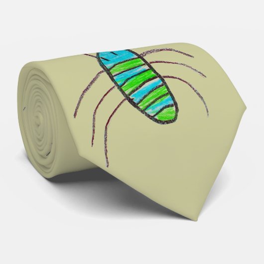 Stropdas van Boogie Bugs Tan (Opgerold)