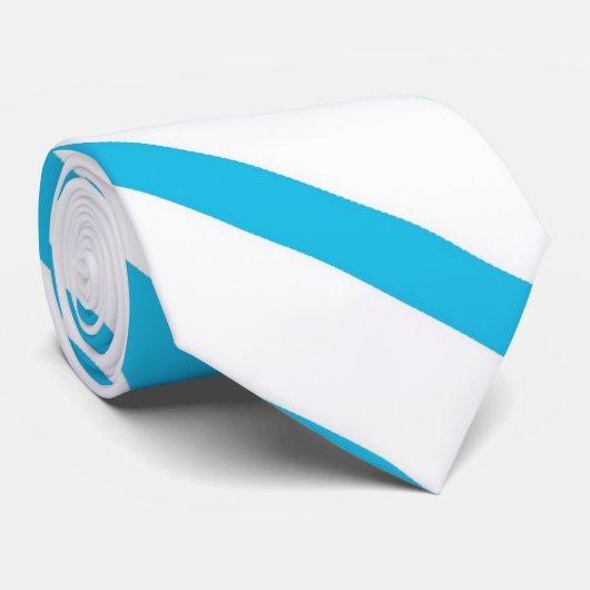 Stropdas van Bright Blue Stripes Silky Mannen (Opgerold)