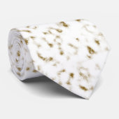 Stropdas van bruine en witte marmer (Opgerold)