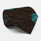 Stropdas van bruine pokstippen (Opgerold)