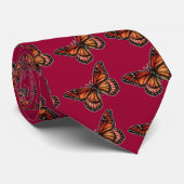 Stropdas van Butterfly Burgandy (Opgerold)