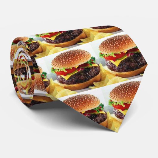 stropdas van cheeseburger (Opgerold)