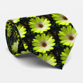 Stropdas van de Afrikaanse Daisy Fluorescent Yello (Opgerold)