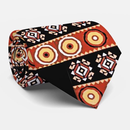 Stropdas van de Afrikaanse Motif Authentic Sub-Sah (Opgerold)