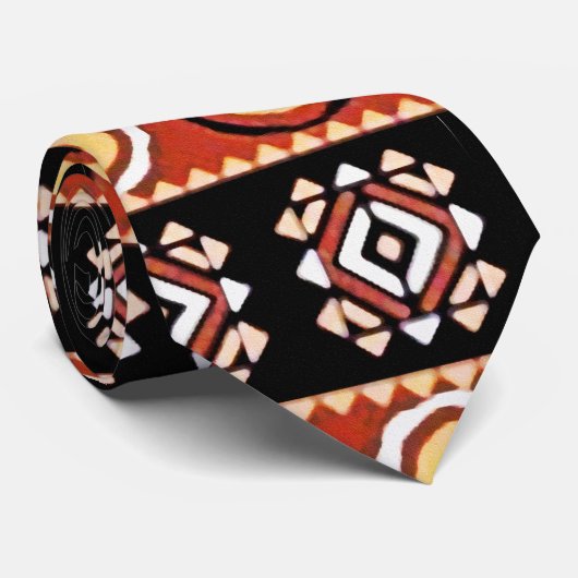 Stropdas van de Afrikaanse Motif Authentic Sub-Sah (Opgerold)