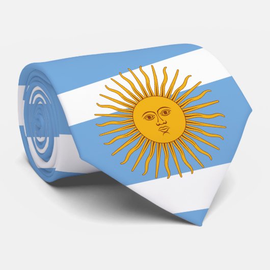 Stropdas van de Argentijnse vlag (Opgerold)