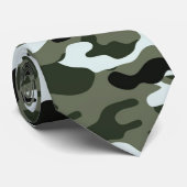 Stropdas van de Groene Camouflage-Mannen (Opgerold)