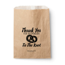 Stropdas van de Knot Pretzels Treat Wedding Favor 