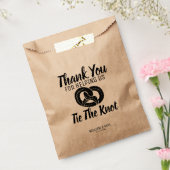 Stropdas van de Knot Pretzels Treat Wedding Favor  Bedankzakje (Gezegeld)