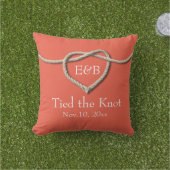 Stropdas van de Koraalburlap buitenshuis bruiloft Buitenkussen (Gras)