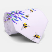 Stropdas van de lentevloeren en bijen (Opgerold)