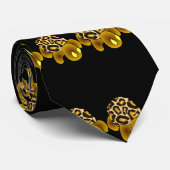 Stropdas van de luipschildpad (zwart) (Opgerold)