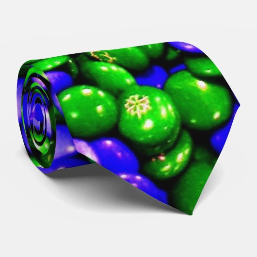 Stropdas van de mannen van de groene en blauwe joe (Opgerold)