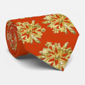 Stropdas van de Mannen van het kerstgoudOrnament (Opgerold)