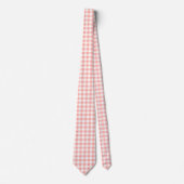Stropdas van de Mannen van Roze Gingham (Voorkant)