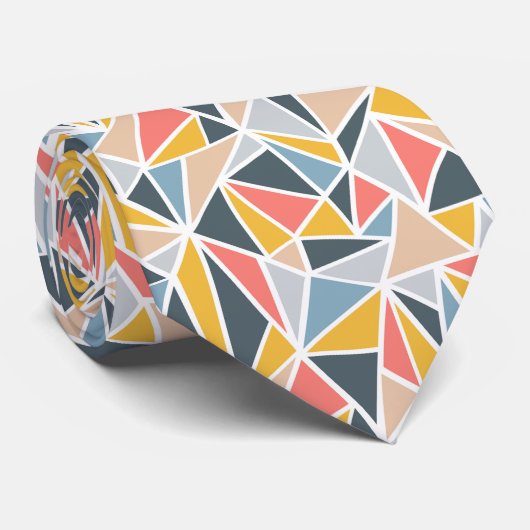 Stropdas van de meetkundige driehoeken (Opgerold)