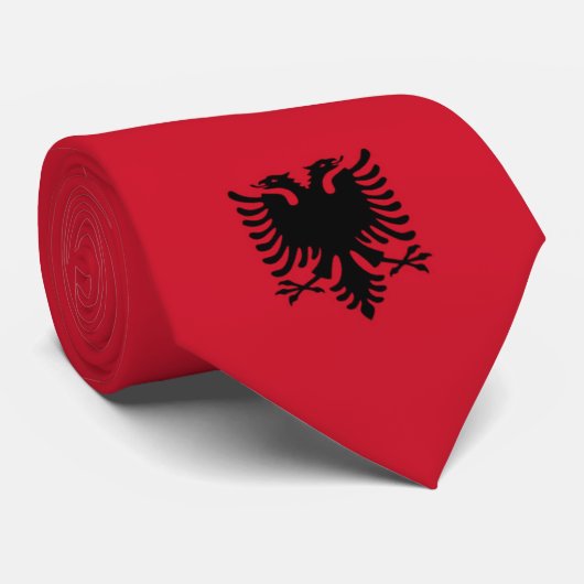 Stropdas van de nationale vlag van Albanië (Opgerold)