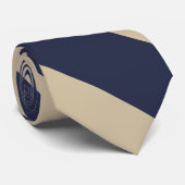 Stropdas van de Navy and Bleek Gold University (Opgerold)