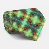 Stropdas van de noordelijke rode kardinale vogelst (Opgerold)